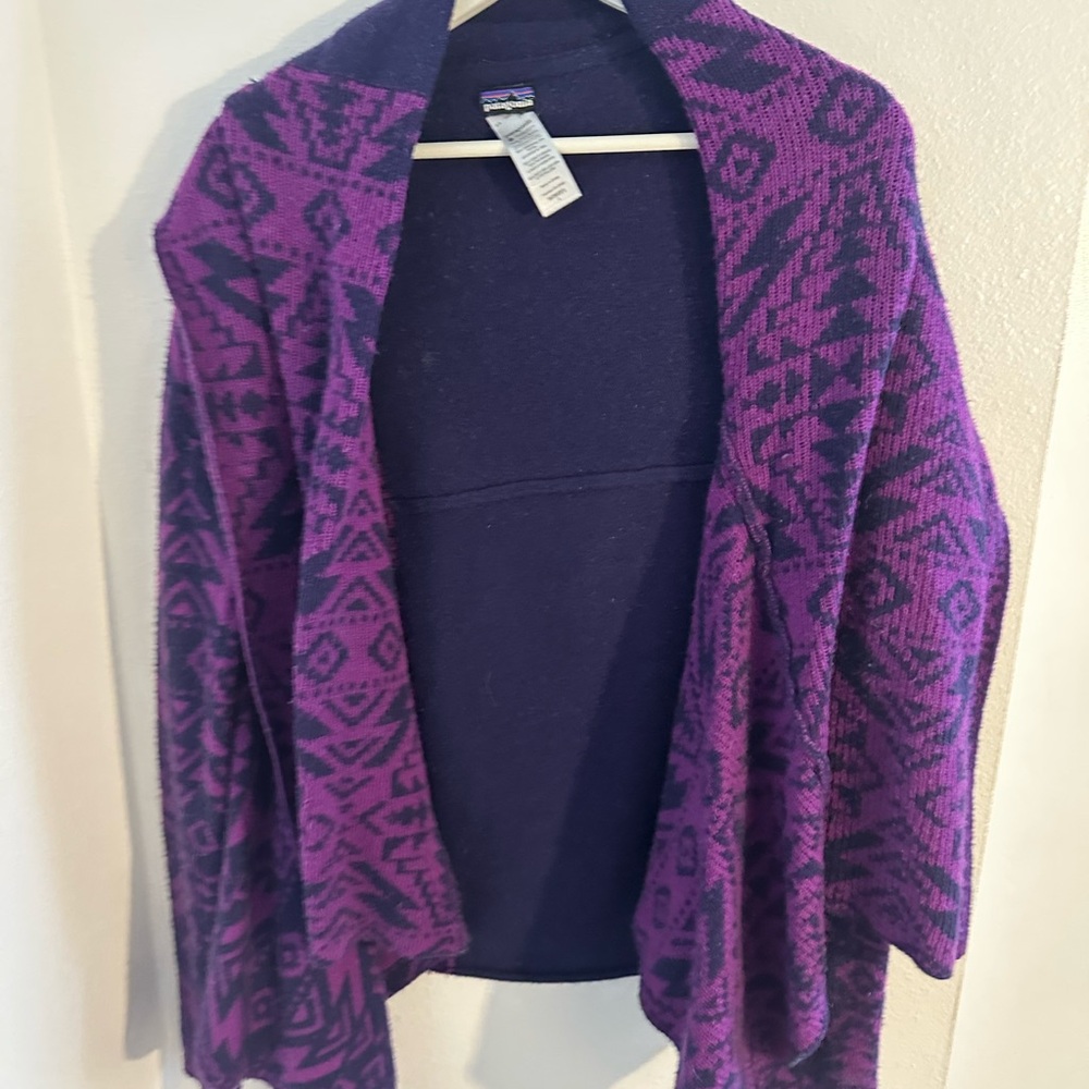 Patagonia Purple Patterned Women's Cardigan